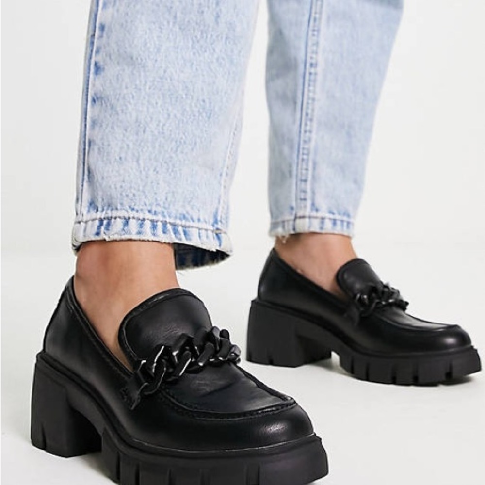 Madden Girl Chunky Heeled Loafers *barely worn*
